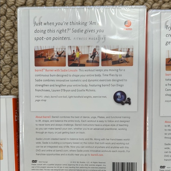 Barre3 Fitness DVD Set - Picture 4 of 7